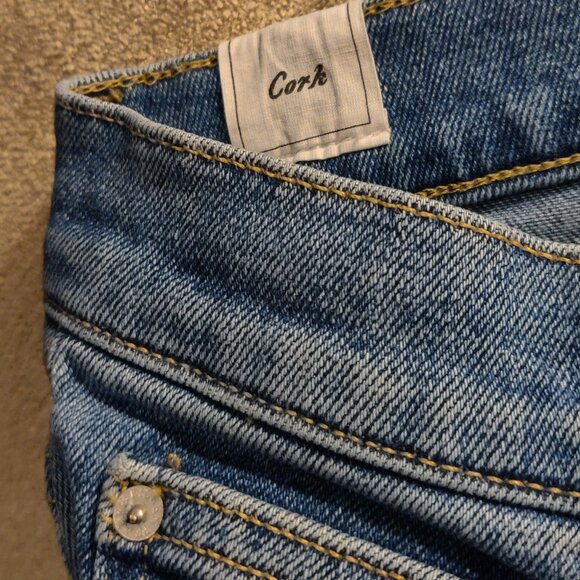 Frank & Eileen Cork The Everyday Jean Straight Leg Raw Hem SIZE 30 - Picture 6 of 9